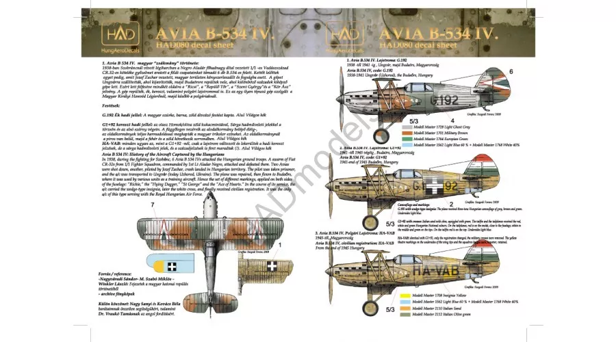 HAD - Avia B-534 (reprint 2013)